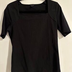 Ann Taylor Square Neck Short Sleeve Women's Top